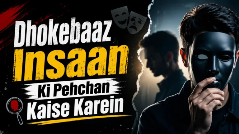 Dhokebaaz Insaan Ki Pehchan Kaise Karein